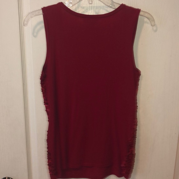 Loft XS red sequins tank - Picture 3 of 3